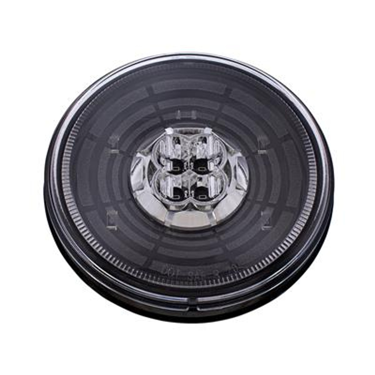 13 LED 4" Round Abyss Light (Back-Up) - White LED/Clear Lens