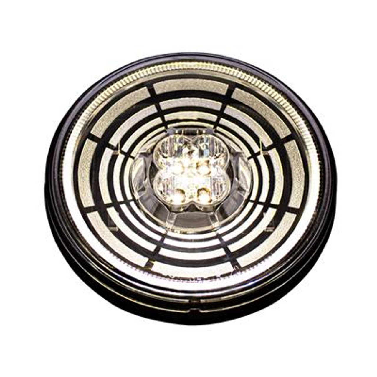 13 LED 4" Round Abyss Light (Back-Up) - White LED/Clear Lens