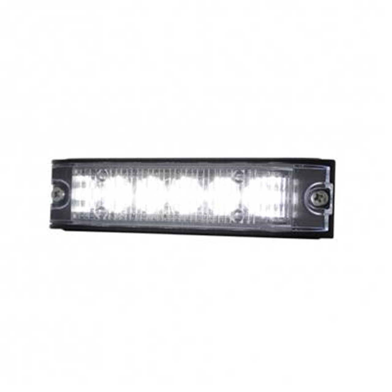 6 High Power LED Low Profile Warning Lighthead - White LED