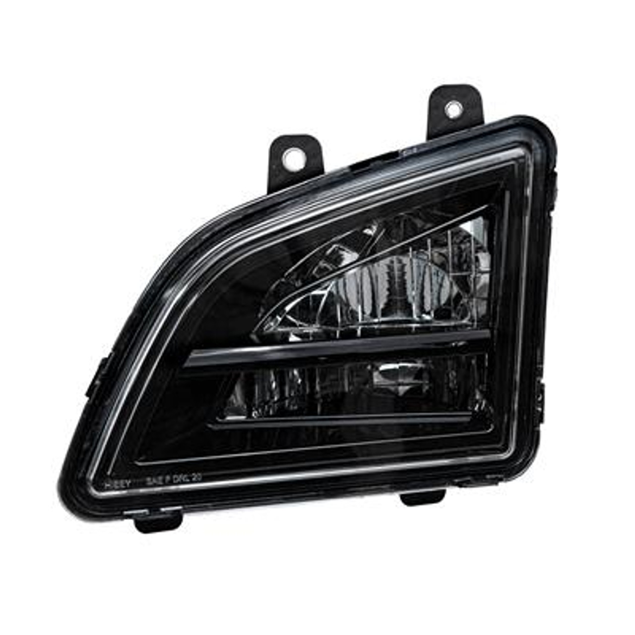 Black LED Driving & Fog Light For 2018-2022 Volvo VNL - Driver -Competition Series