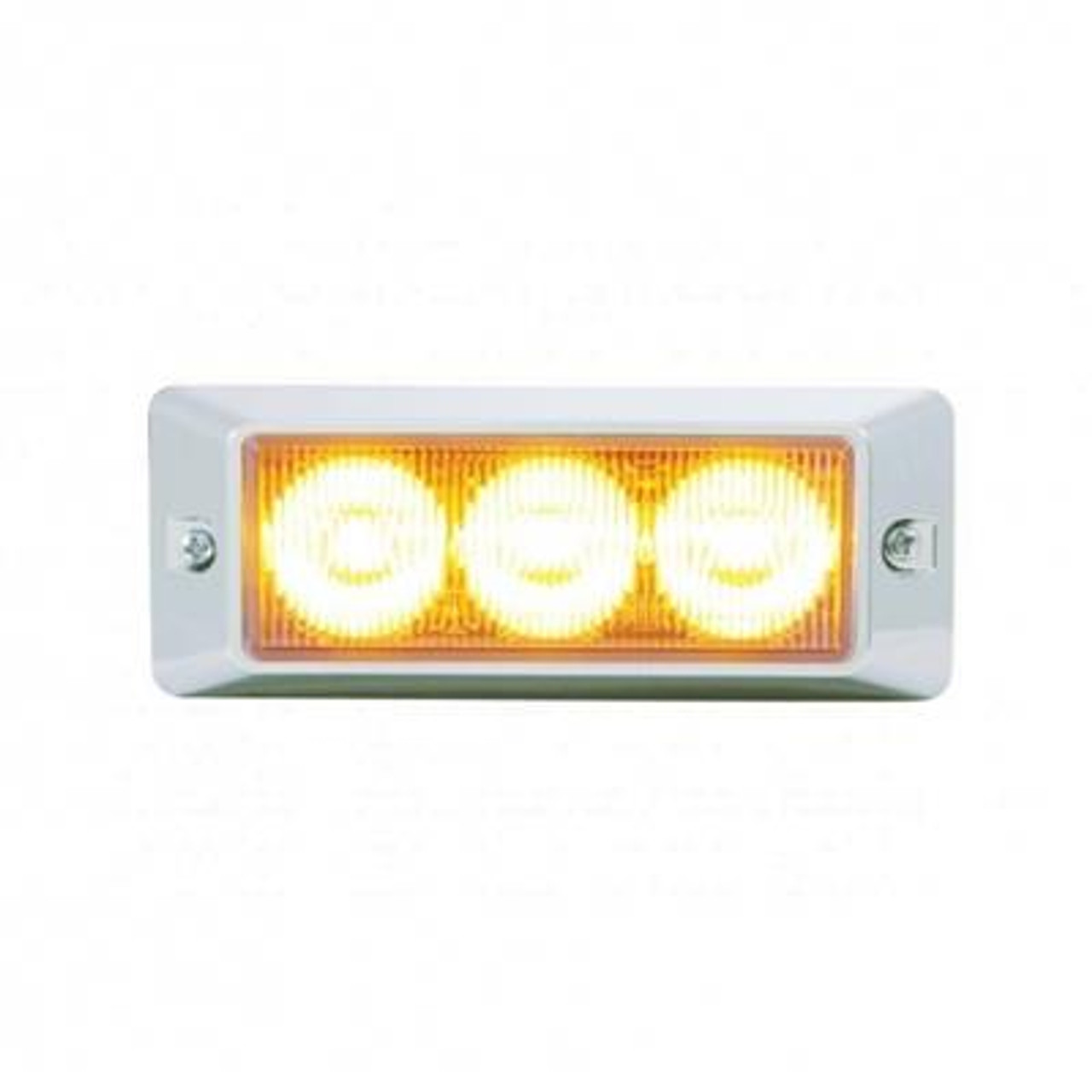 3 High Power LED Warning Light - Amber LED