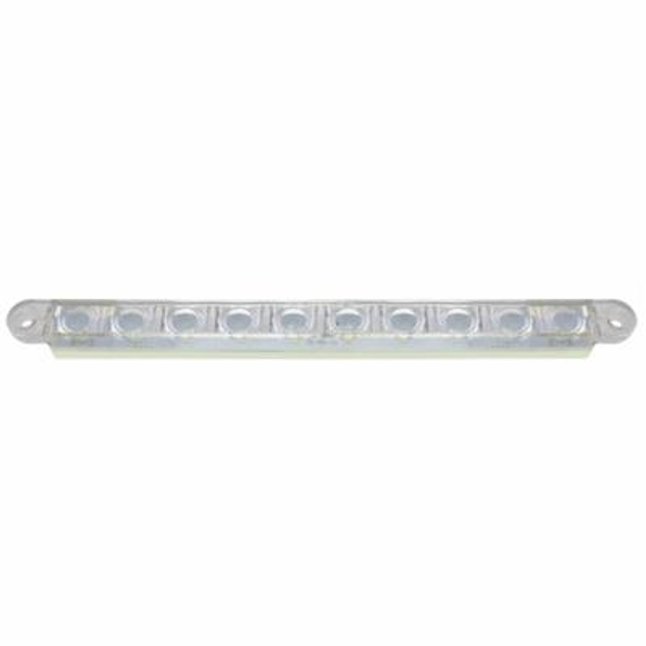 10 LED 9" Dual Function Light Bar - White LED/Clear Lens