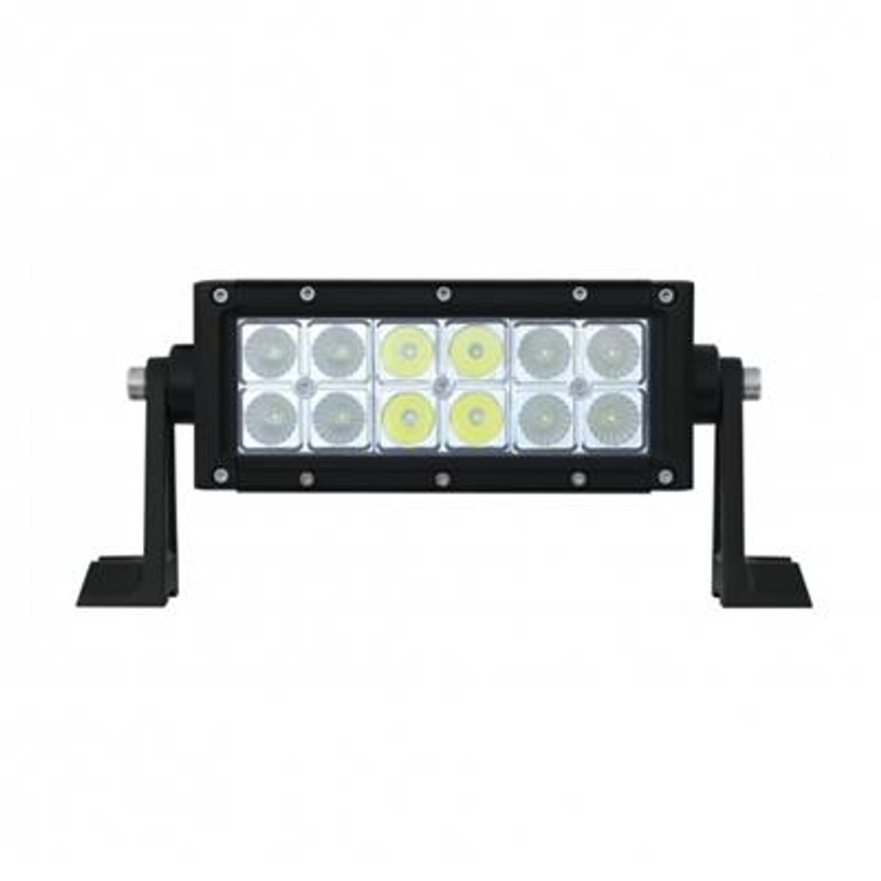 12 High Power LED Dual Row 7-1/2" Flood/Spot Light Bar
