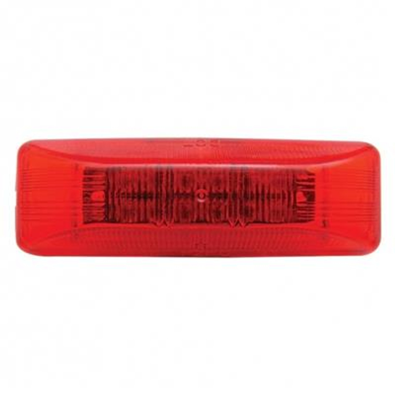 12 LED Rectangular Light (Clearance/Marker) - Red LED/Red Lens