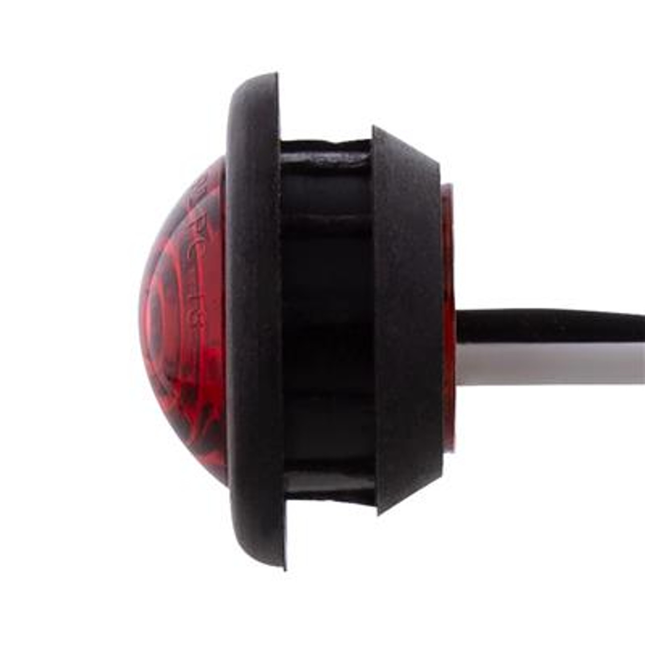 1 LED Mini Clearance Light Red LED With Red Lens With Rubber Grommet (Bulk)