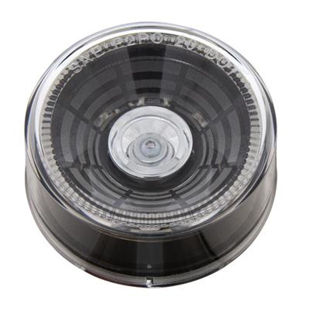 4 LED 2-1/2" Round Abyss Light (Clearance/Marker) - Red LED/Clear Lens