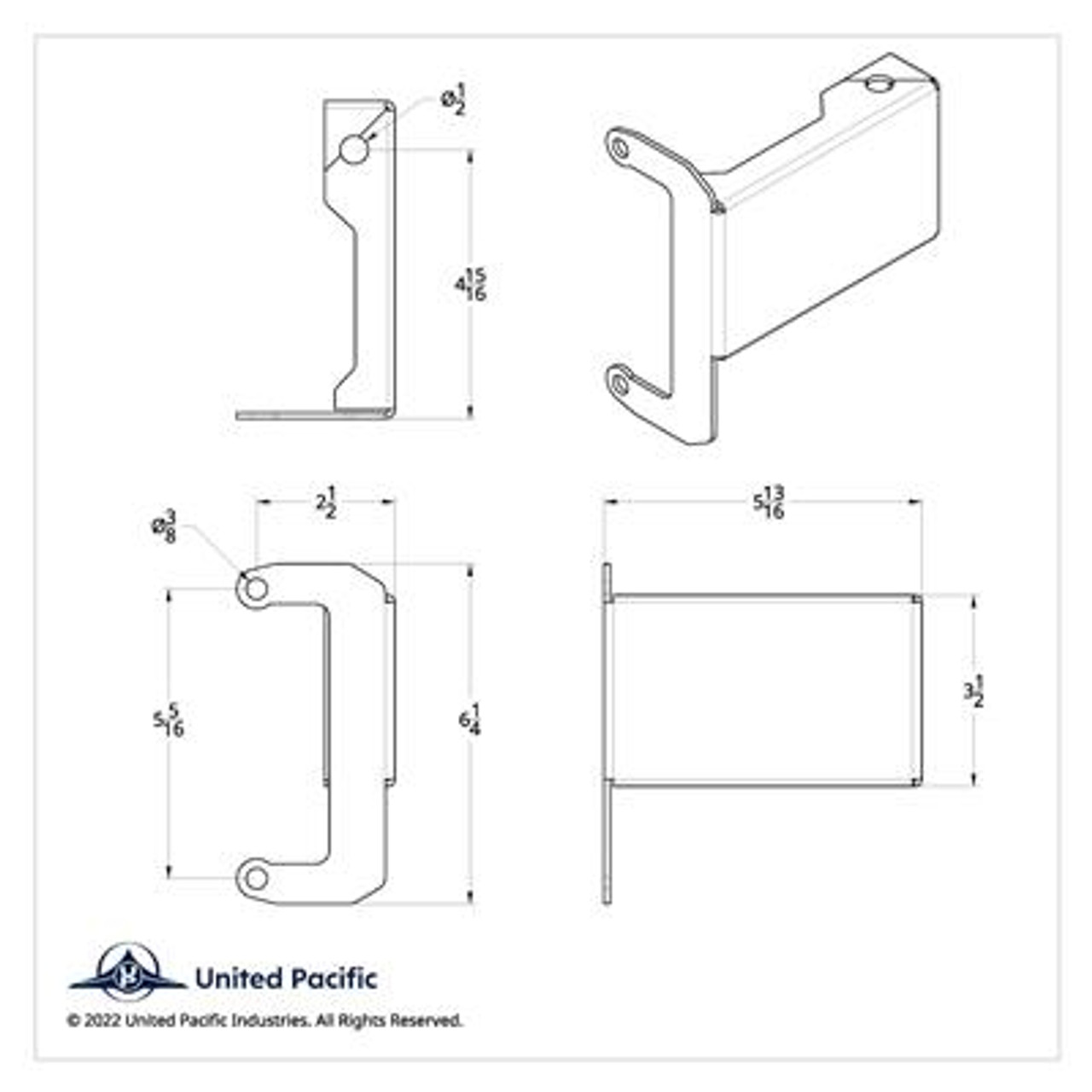 Light & CB Antenna Bracket For 2008-2017 Freightliner Cascadia - Passenger