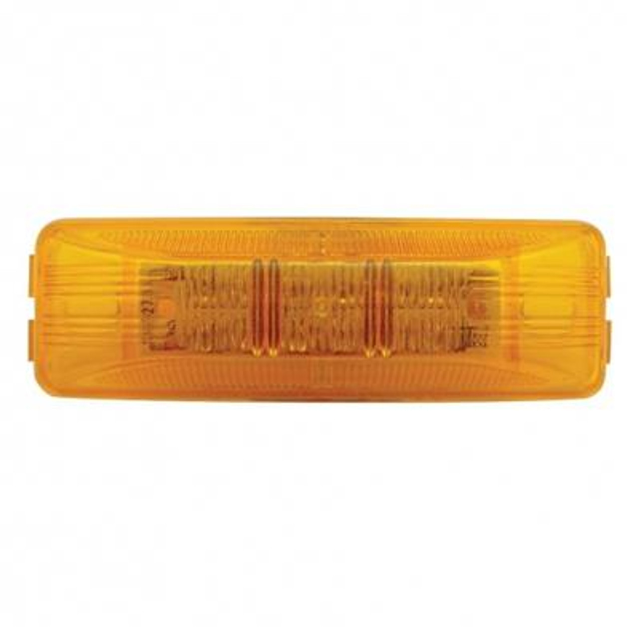 12 LED Rectangular Light (Clearance/Marker) - Amber LED/Amber Lens