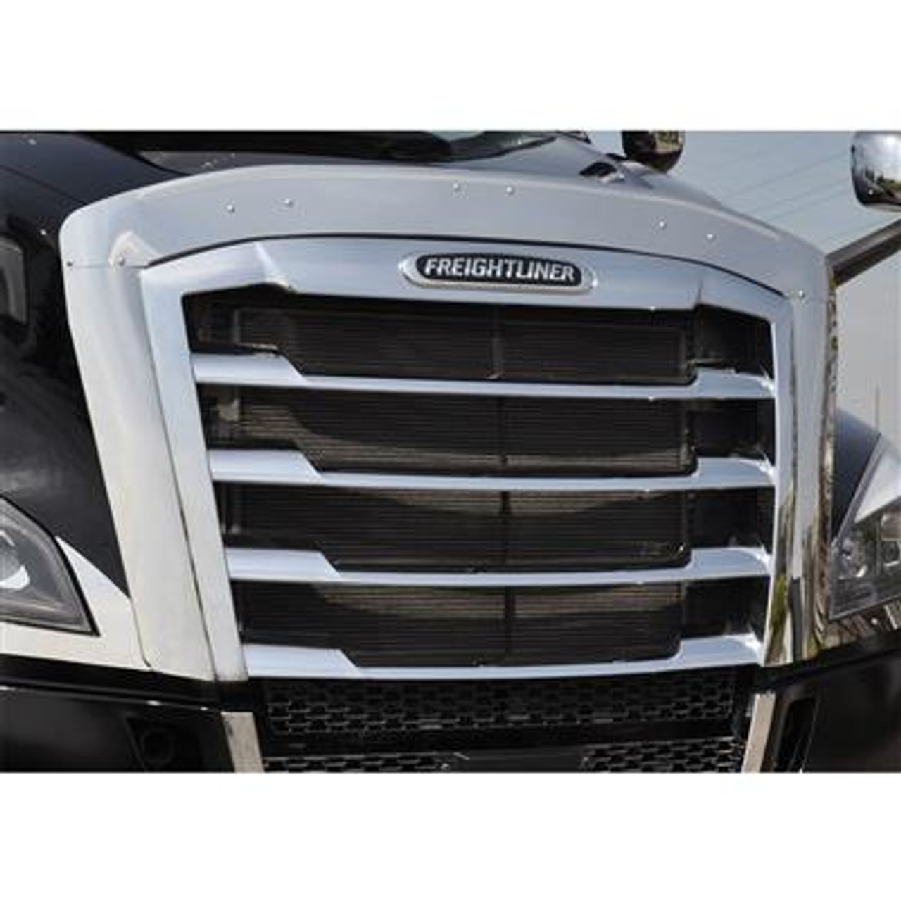 430 SS Grille Surround With Hood Tilt Handle For 2018-2022 Freightliner Cascadia