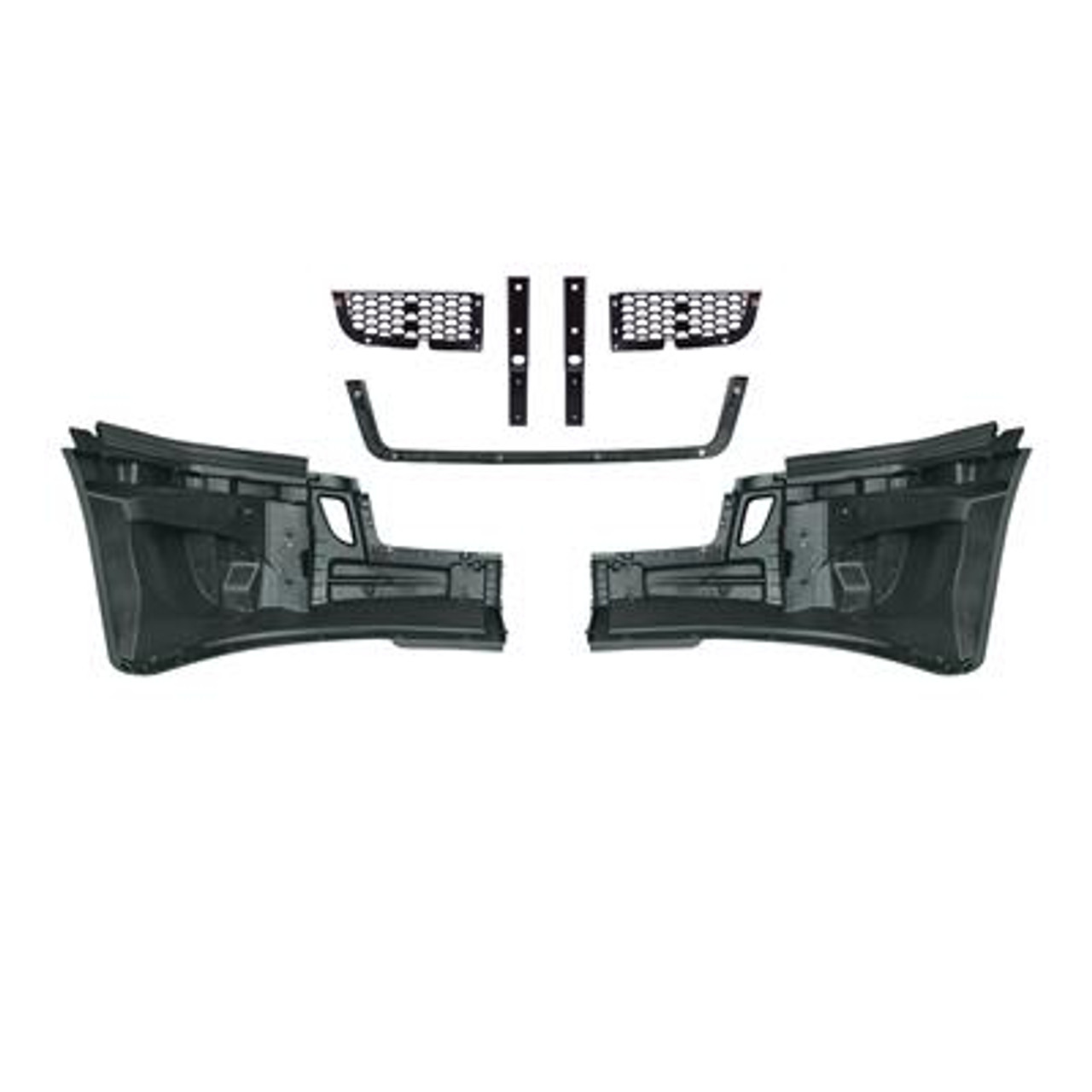 5-Piece Bumper Kit Without Fog Light Opening For 2018-2022 Freightliner Cascadia