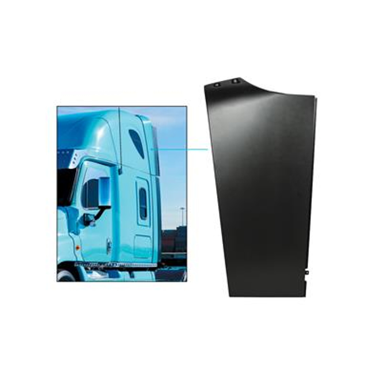 Upper Sleeper Fairing For 2008-2017 Freightliner Cascadia - Driver