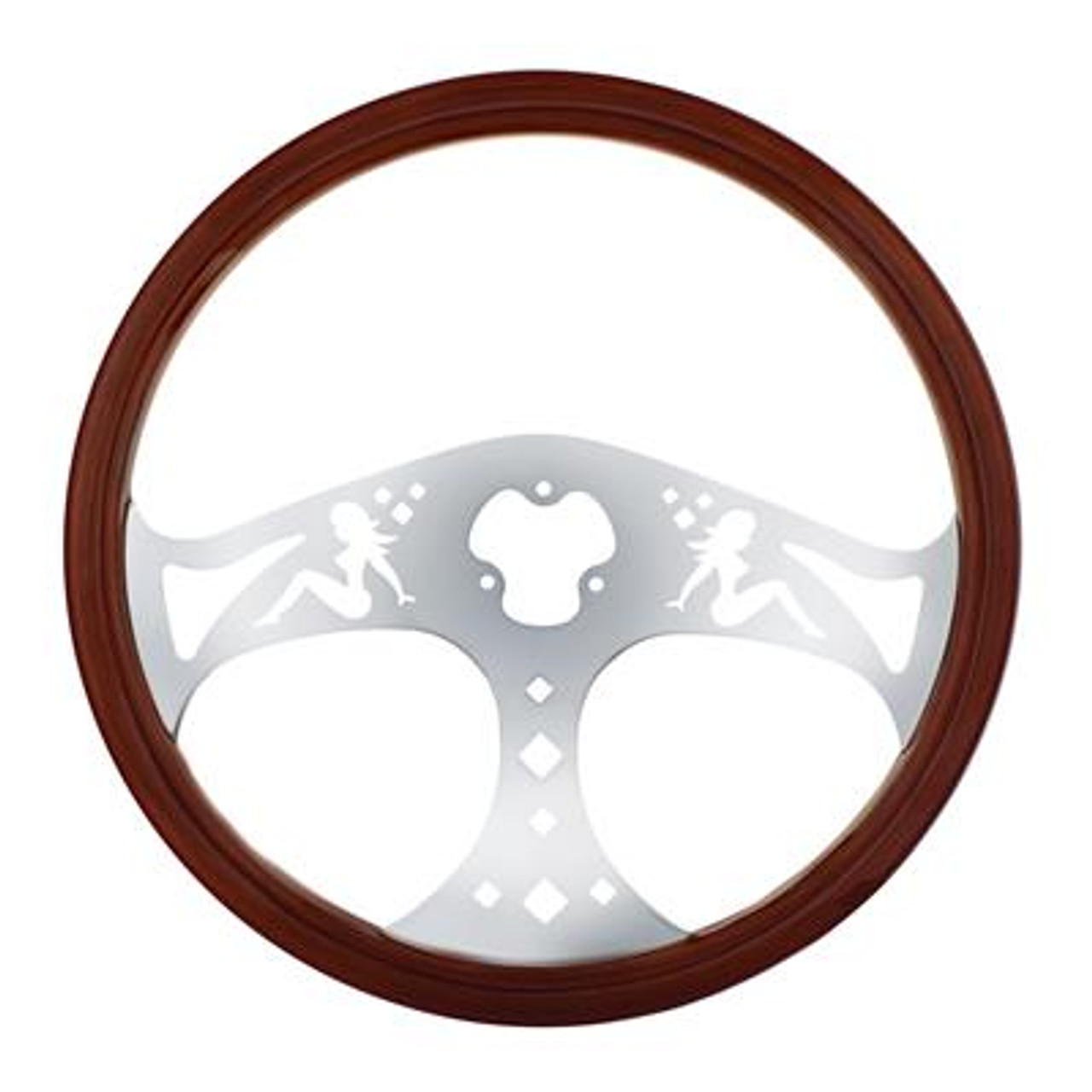 Thanks to United Pacific, you have all kinds of steering wheels to choose from - to wood, chrome, to all the colors of the rainbow. We also carry a variety of steering wheel covers and spinners to help make steering maneuvers easier on you.