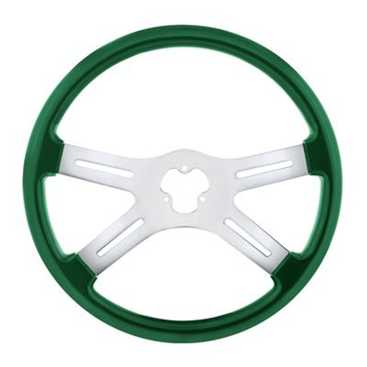 Thanks to United Pacific, you have all kinds of steering wheels to choose from - to wood, chrome, to all the colors of the rainbow. We also carry a variety of steering wheel covers and spinners to help make steering maneuvers easier on you.