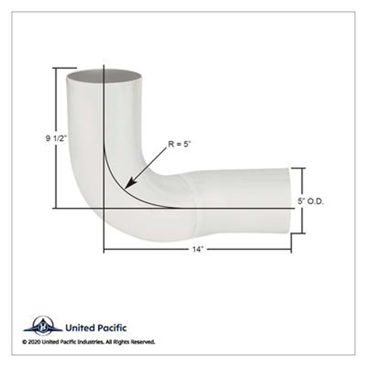 Aluminized Exhaust Elbow For Freightliner 04-15077-000