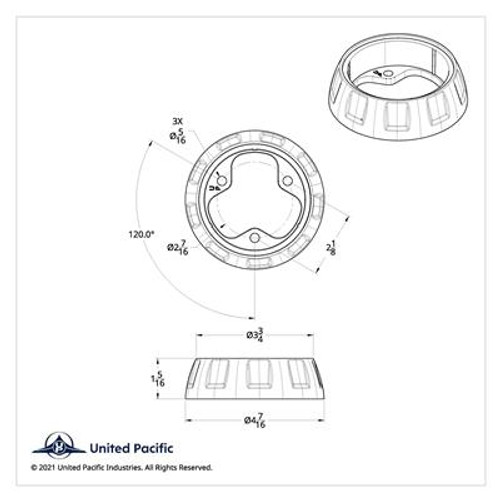 Steering Wheel Horn Bezel - Electric Yellow