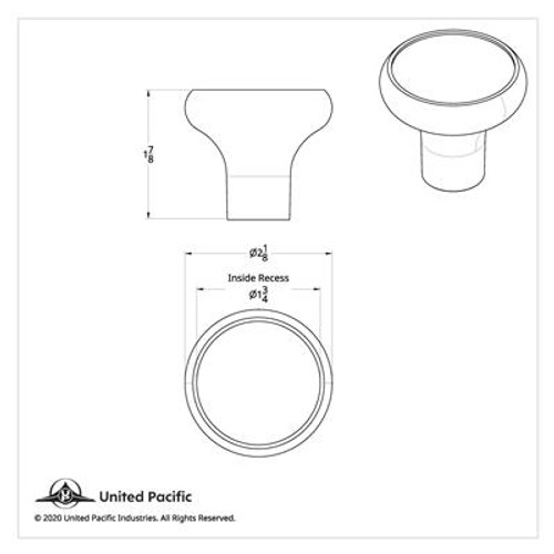 "Trailer" Deluxe Air Valve Knob - Purple Glossy Sticker