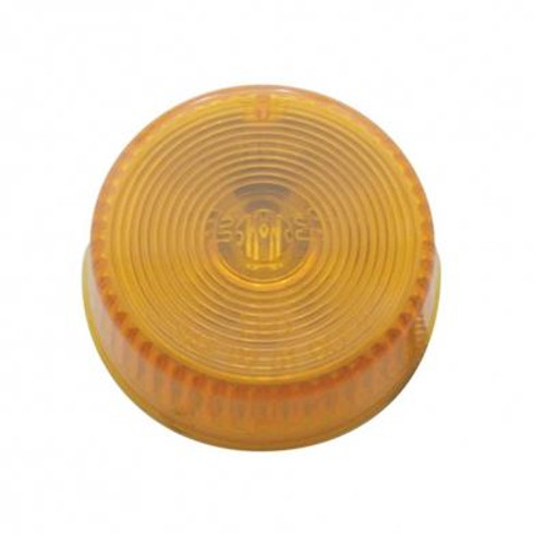 Single LED 2" Round Light (Clearance/Marker) - Amber LED/Amber Lens (Bulk)