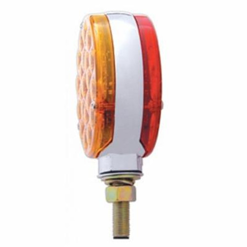 42 LED Double Face Turn Signal Light - Amber & Red LED/Amber & Red Lens