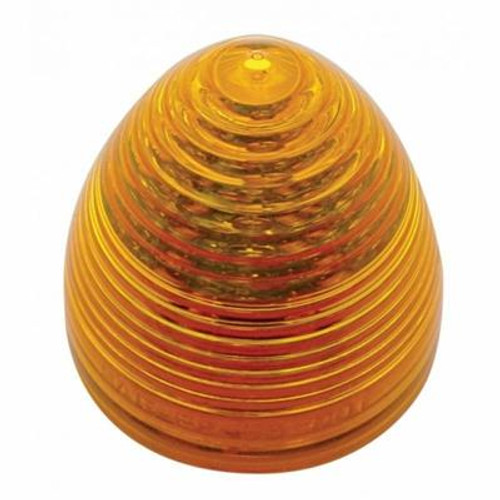 9 LED 2" Round Beehive Light (Clearance/Marker) - Amber LED/Amber Lens (Bulk)