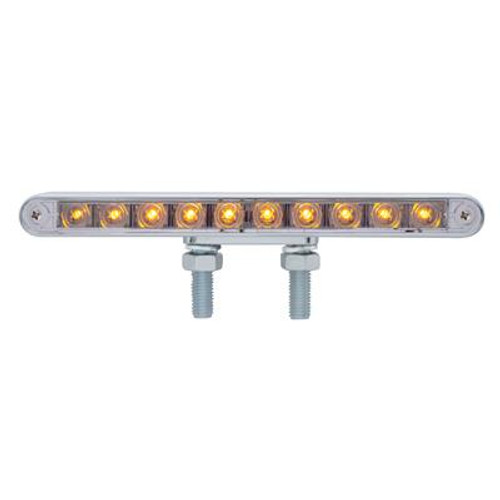 20 LED 9" Double Face Light Bar - Amber LED/Clear Lens