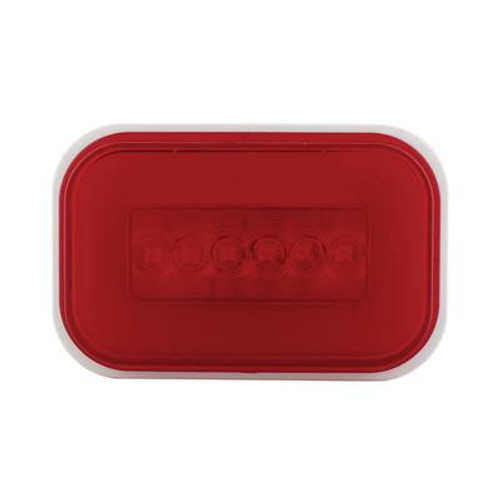 14 LED Rectangular GloLight (Stop, Turn & Tail) - Red LED/Red Lens (Bulk)