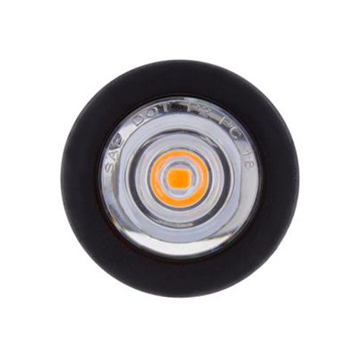 1 LED Mini Clearance Light Amber LED With Clear Lens With Rubber Grommet (Bulk)