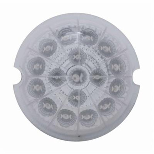 17 LED Watermelon Reflector Cab Light - Red LED/Clear Lens
