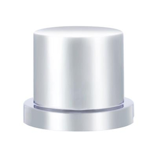 3/4" X 1-1/4" Chrome Plastic Flat Top Nut Cover - Push-On (Bulk)