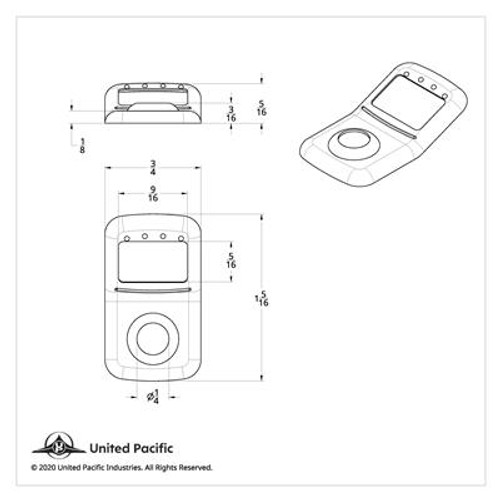 Rocker Switch Cover For Kenworth/Peterbilt- Green Crystal (Card of 3)