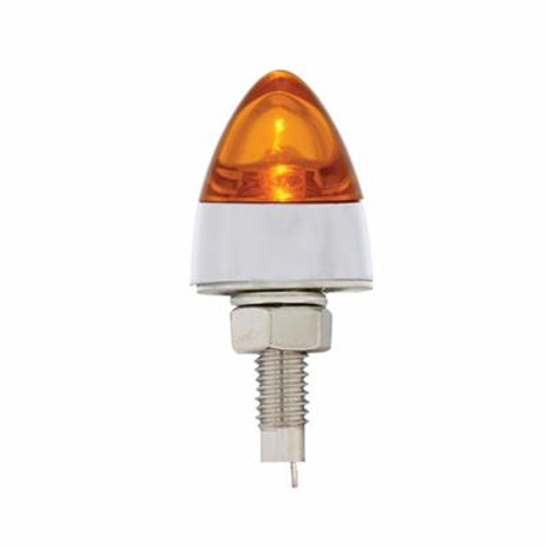 LED Bullet License Plate Fastener - Amber (2-Pack)