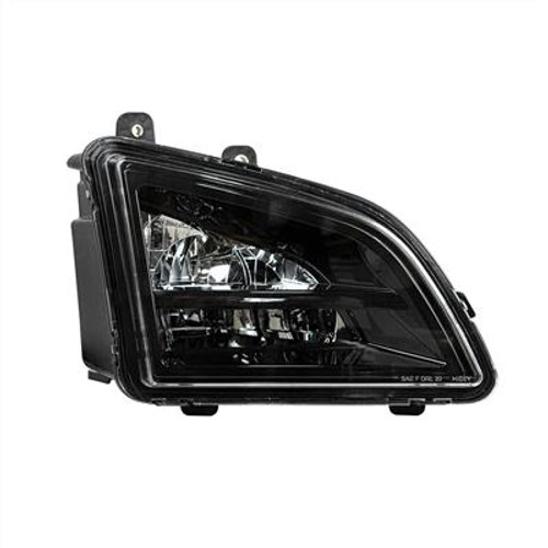 Black LED Driving & Fog Light For 2018-2022 Volvo VNL - Passenger -Competition Series