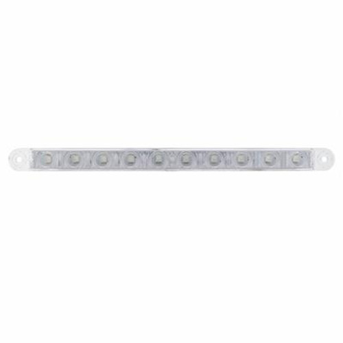 10 LED 9" Dual Function Light Bar - Blue LED/Clear Lens