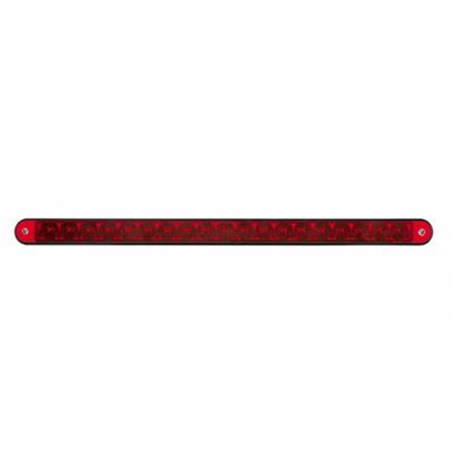 19 LED 12" Reflector Light Bar With Black Housing - Red LED/Red Lens