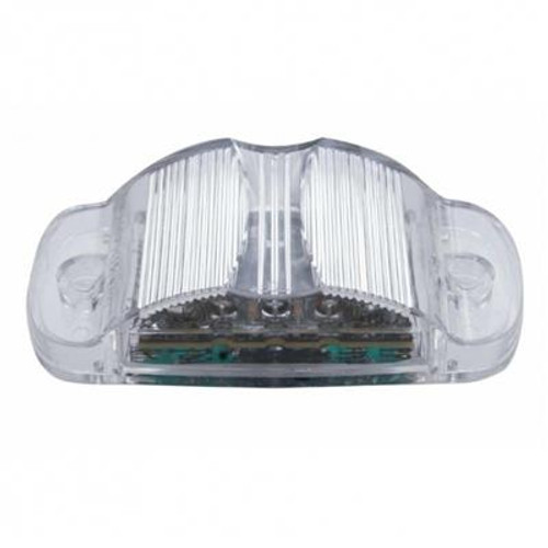 14 LED Rectangular Light (Clearance/Marker) - Amber LED/Clear Lens (Bulk)