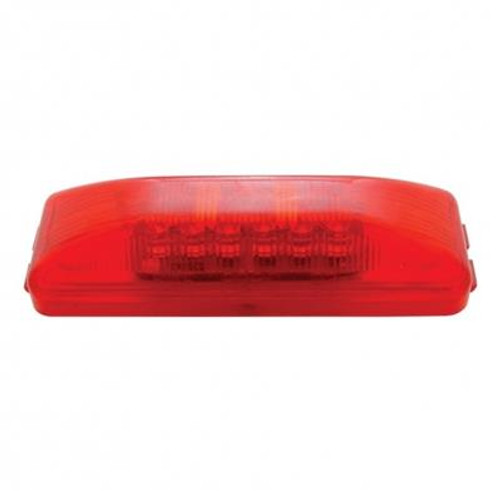 12 LED Rectangular Light (Clearance/Marker) - Red LED/Red Lens