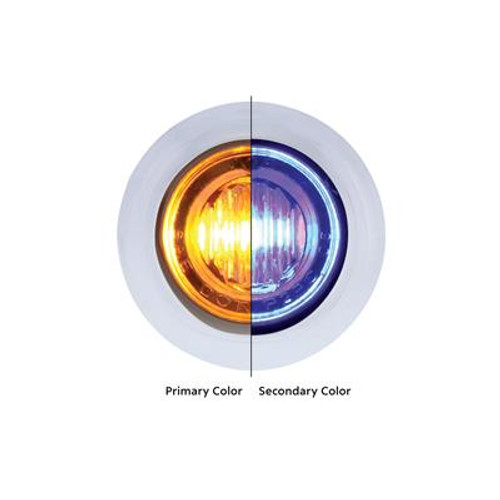 3 LED Mini Double Fury (Clearance/Marker) - Amber LED/Blue LED