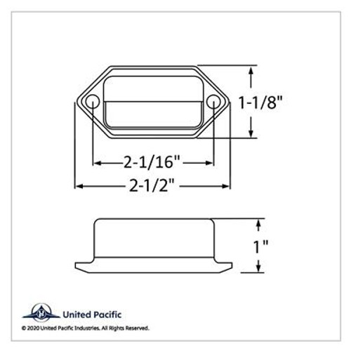 2 White LED Chrome License Plate Light/Utility Light - Competition Series