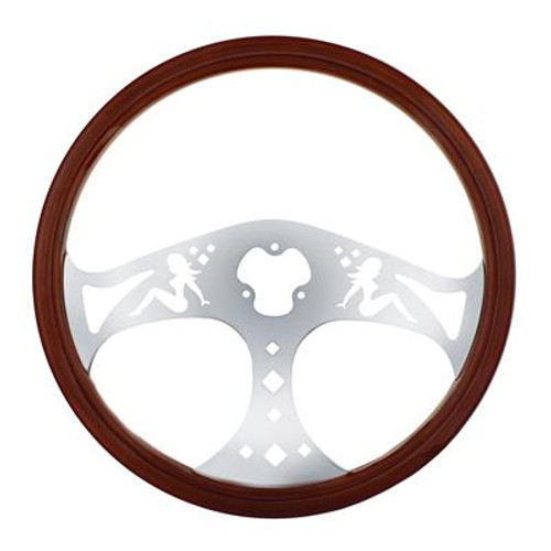 Thanks to United Pacific, you have all kinds of steering wheels to choose from - to wood, chrome, to all the colors of the rainbow. We also carry a variety of steering wheel covers and spinners to help make steering maneuvers easier on you.