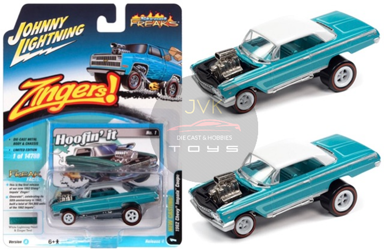 JOHNNY LIGHTNING レア！【 ジンガーズ 62 インパラ 】ZINGERS / 1962 CHEVY IMPALA COUPE / ジョニーライトニング / JOHNNY LIGHTNING シボレー 管理A4