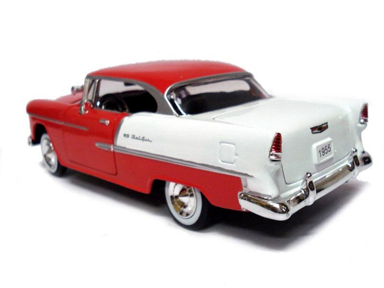 1955 Chevrolet Bel Air Red 124 Scale Diecast Car Model By Motor Max 73229 