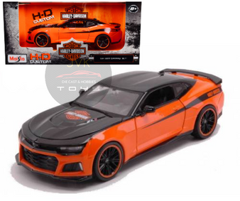 2017 CHEVROLET CAMARO ZL1 HARLEY DAVIDSON 1/24 SCALE DIECAST CAR MODEL BY MAISTO 32271