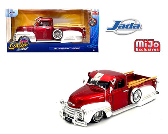 1951 CHEVROLET PICKUP TRUCK LOWRIDER STREET LOW EXCLUSIVE 1/24 SCALE DIECAST CAR MODEL BY JADA TOYS 34292