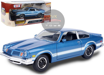 1979 CHEVROLET VEGA GT BLUE 1/24 SCALE DIECAST CAR MODEL BY MOTOR MAX 79048