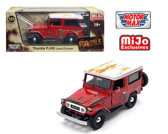 TOYOTA FJ40 FJ 40 LAND CRUISER WEATHERED VERSION 1/24 SCALE DIECAST CAR MODEL BY MOTOR MAX 79323