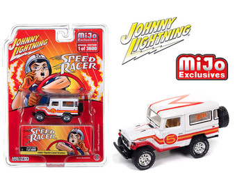 1980 TOYOTA LAND CRUISER SPEED RACER LIVERY 3600 MADE 1/64 SCALE DIECAST CAR MODEL BY JOHNNY LIGHTNING JLCP7464