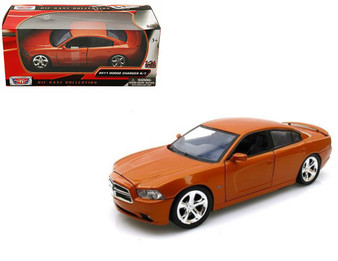 2011 Dodge Charger R/T Copper 1/24 Scale Diecast Car Model By Motor Max 73354