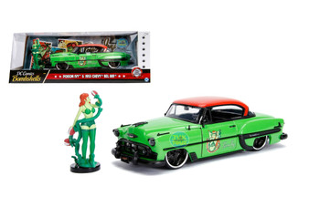 1953 Chevrolet Bel Air DC Comics Bombshells With Poison Ivy Figure 1/24 Scale By Jada 30455 