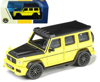 MERCEDES BENZ AMG G63 YELLOW LIBERTY WALK LBWK 1/64 SCALE DIECAST CAR MODEL BY PARAGON PARA64 55164