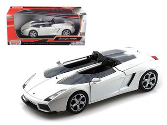 Lamborghini Concept S White 1/24 Scale Diecast Car Model By Motor Max 73365