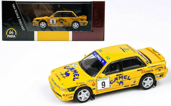 MITSUBISHI MOTORS GALANT VR-4 CAMEL 1/64 SCALE DIECAST CAR MODEL BY PARAGON PARA64 55103
